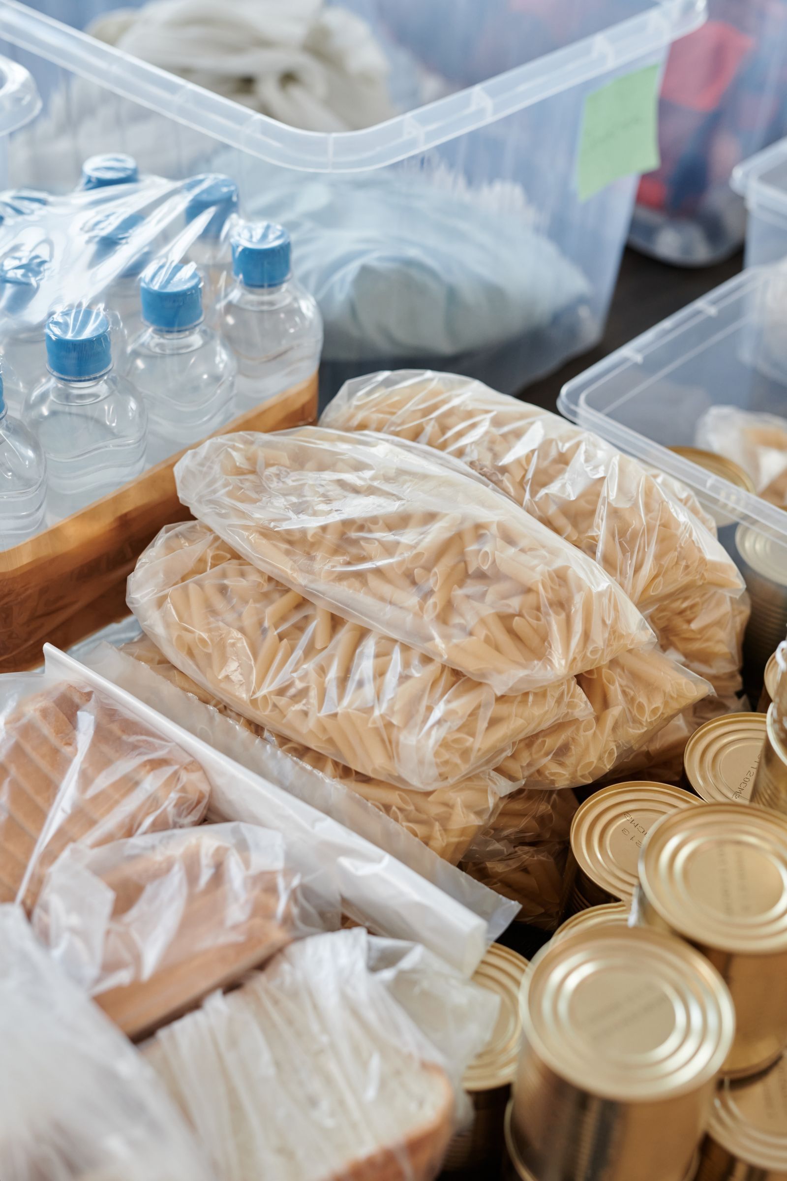 Food packs for families in crisis